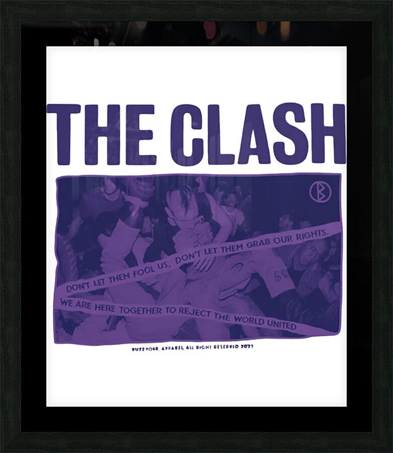 The Clash 24 Picture Frame print