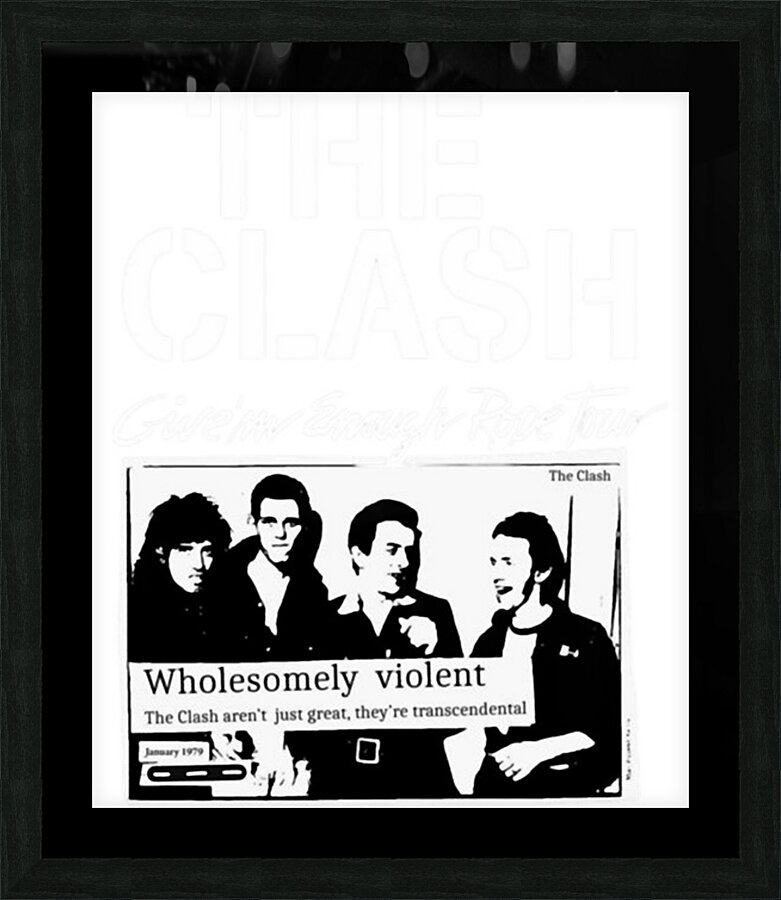 The Clash 9 Picture Frame print
