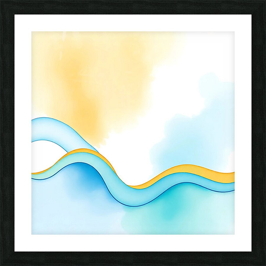 calm waves Picture Frame print