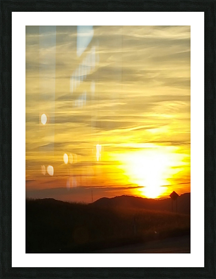 Vanishing Sun Picture Frame print