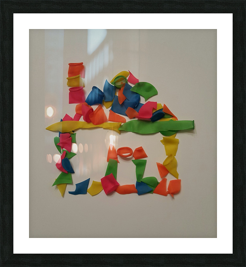 Balloon House Picture Frame print