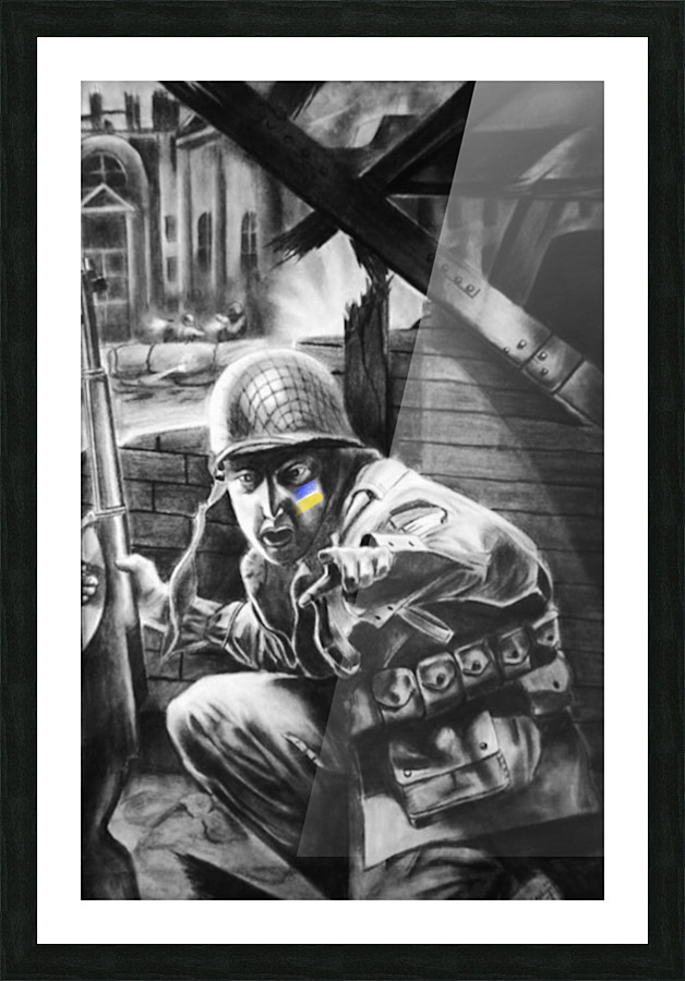 Ukraine War Picture Frame print