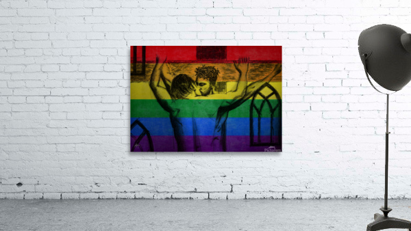 Jesus loves you back 20x14 Wall Preview