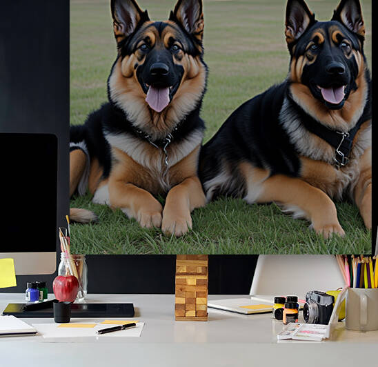Leonardo Diffusion Two Cutie German shepherd dog by CERTITUDE ANIMATION