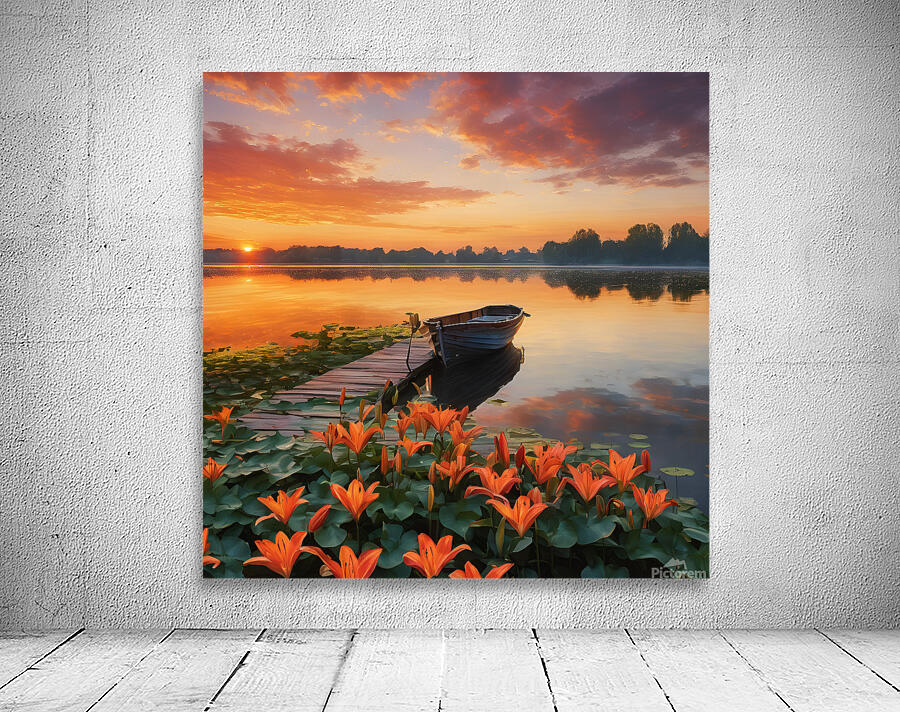 Lakeside Sunset  4 Wall Preview