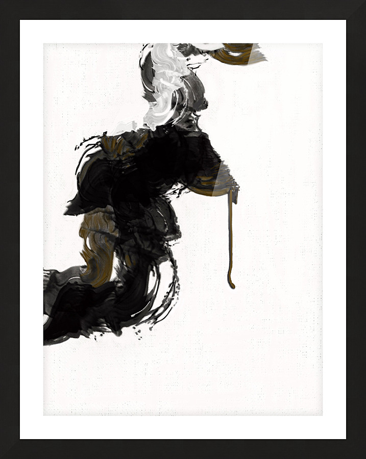 DANCING BRUSHSTROKE 1 Picture Frame print