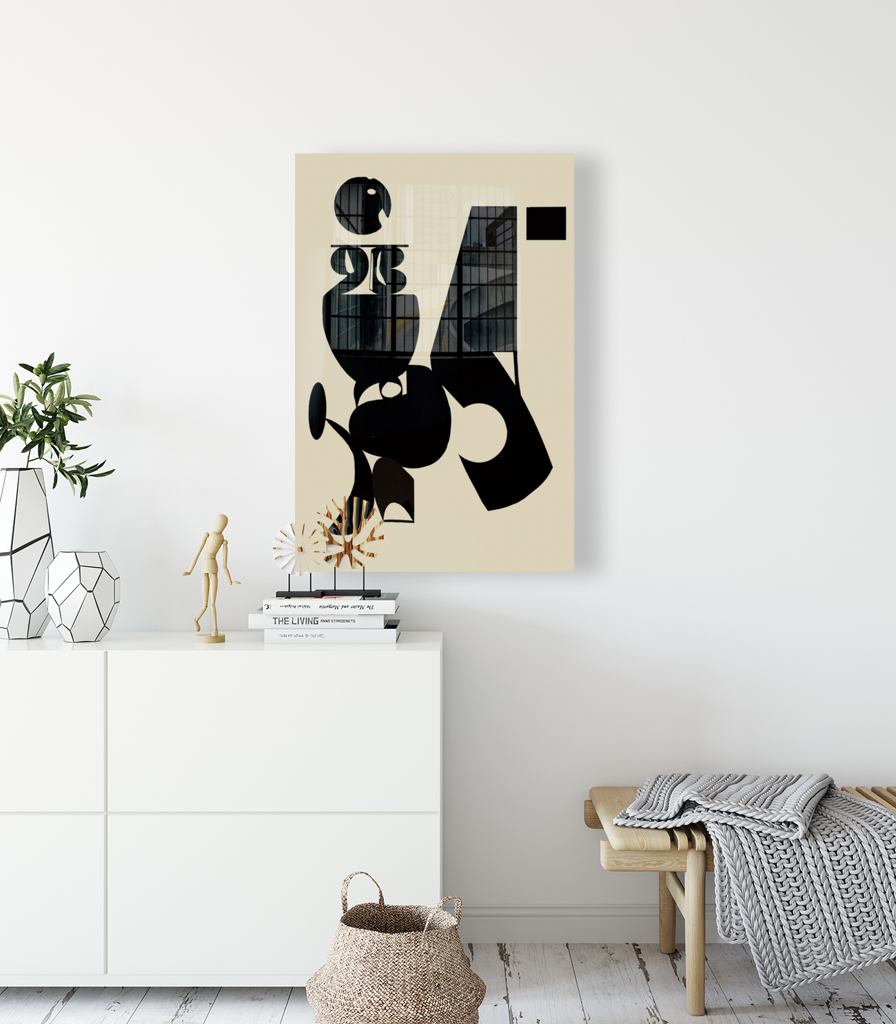 BLACK  CIPHER ON BEIGE   Reproduction