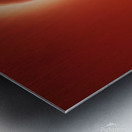 Eclipse of Fire – Dramatic Martian Landscape with Celestial Radiance  Metal print