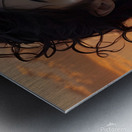 Ethereal Reflections: A Surreal Sunset Portrait  Metal print