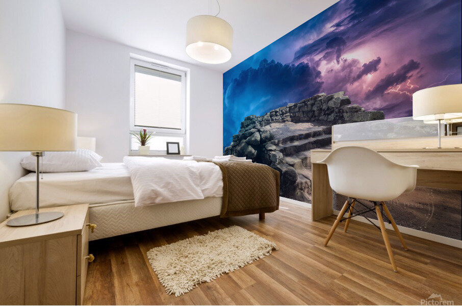 Thunder Ridge Storm Mural print