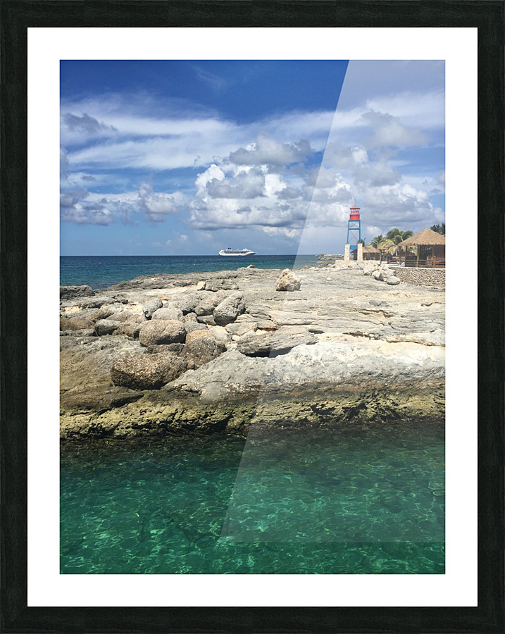Bahamas Lighthouse Picture Frame print