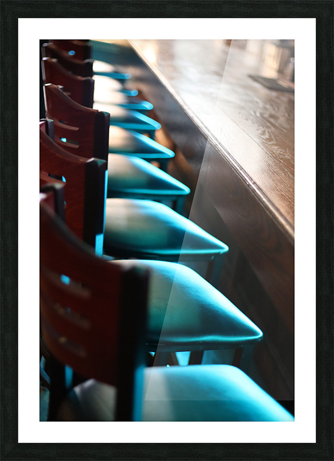 Bar Stools Picture Frame print