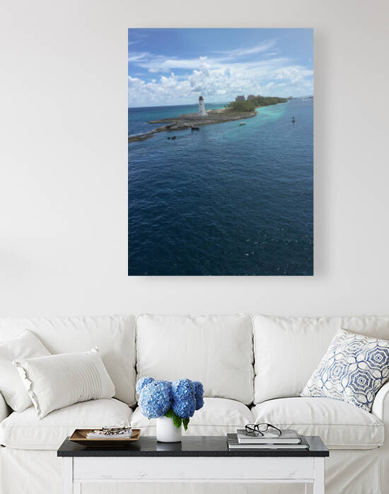 Bahamas Lighthouse landscape by Lacy Media