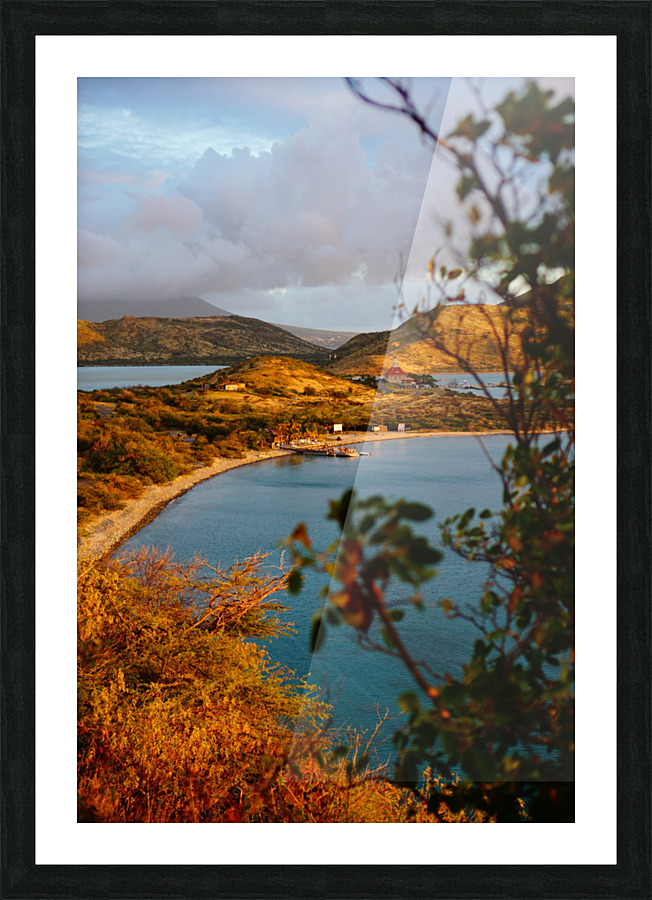Salt Plage Picture Frame print