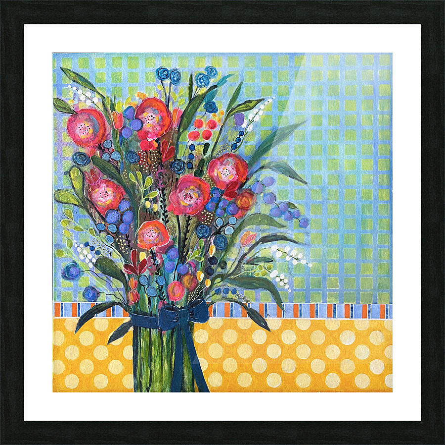 Fresh Cut Flowers Picture Frame print