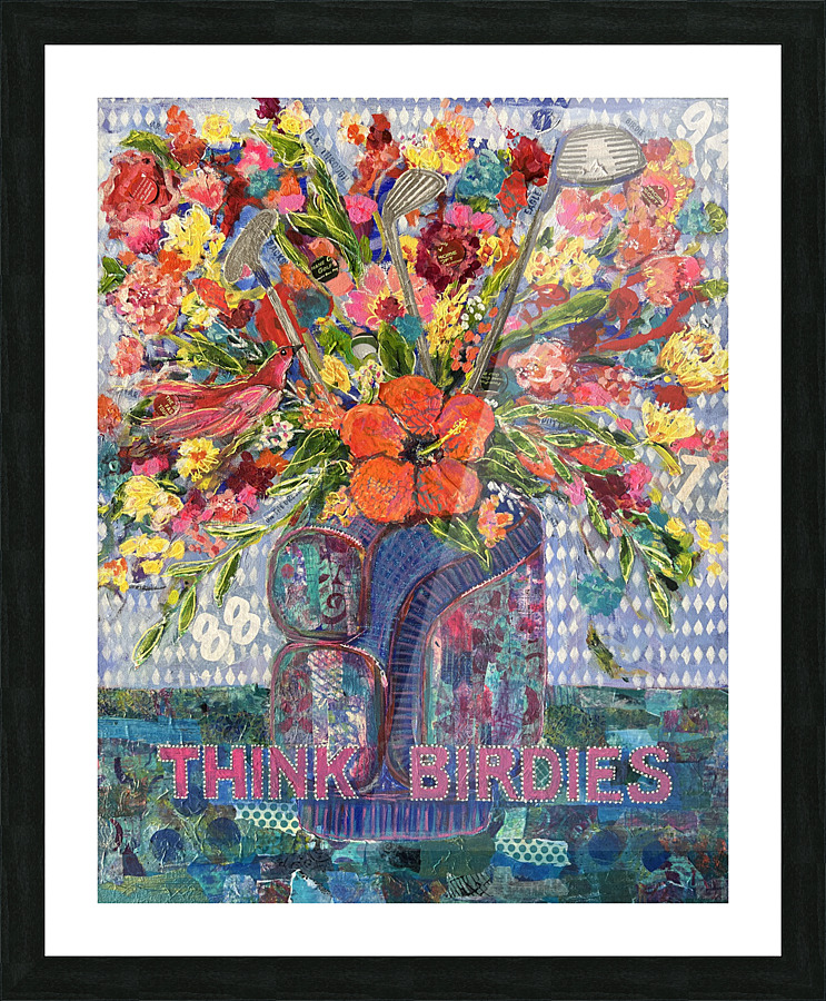 THINK BIRDIES Picture Frame print