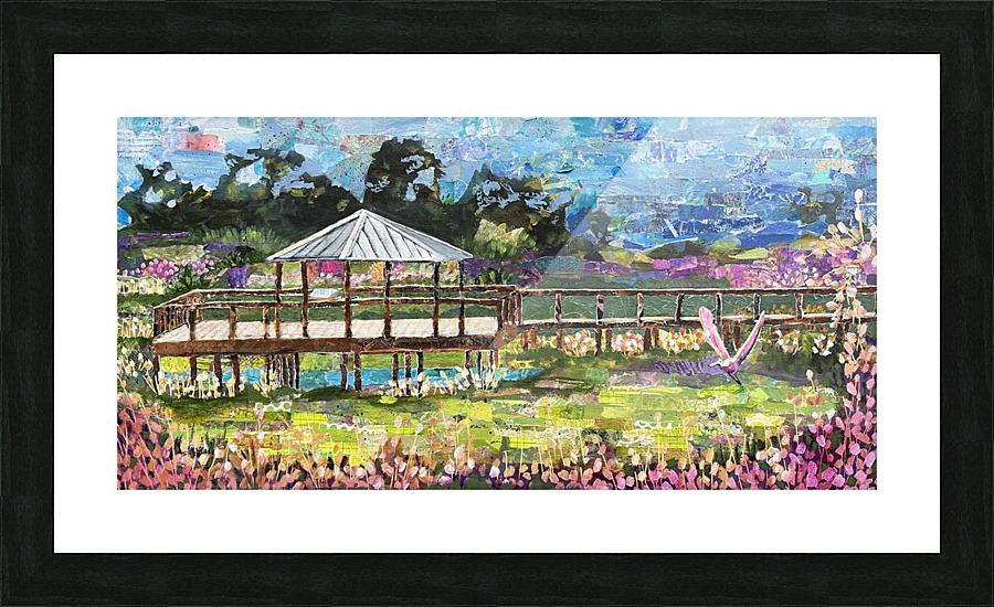 Celery Fields in Bloom Picture Frame print