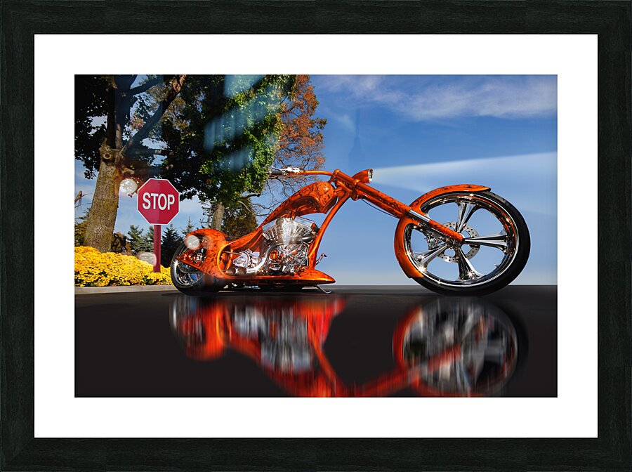 Motorcycle Picture Frame print