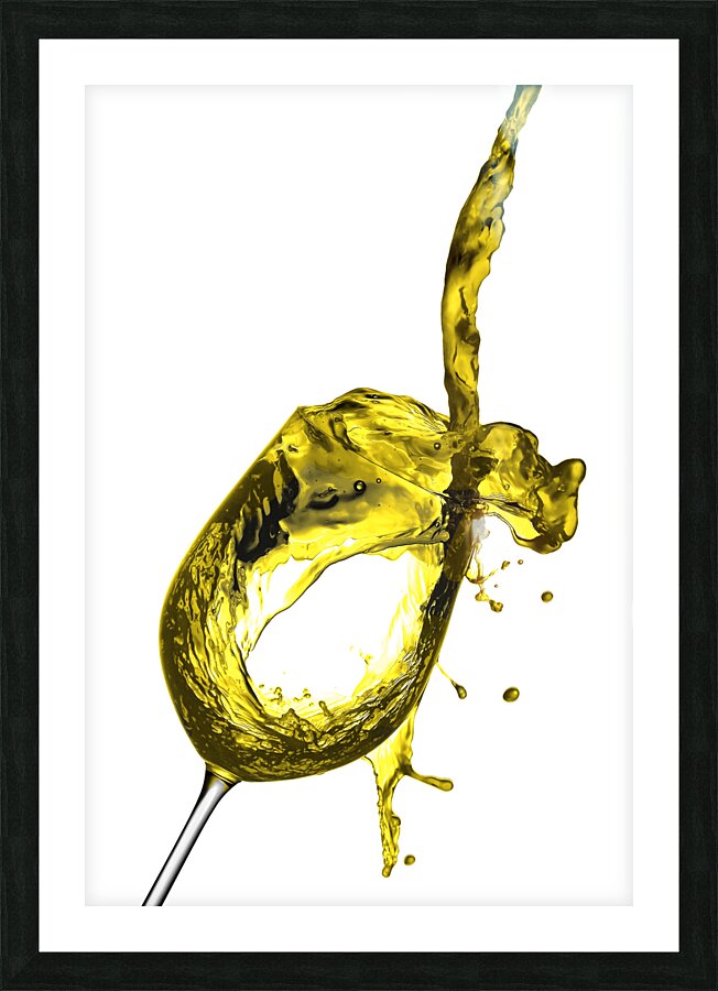 White wine Picture Frame print