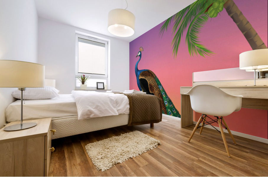 Peacock Mural print