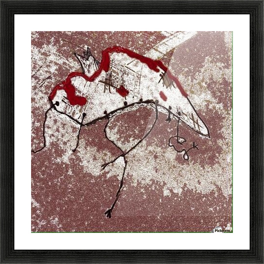Phantom In The Snow Picture Frame print