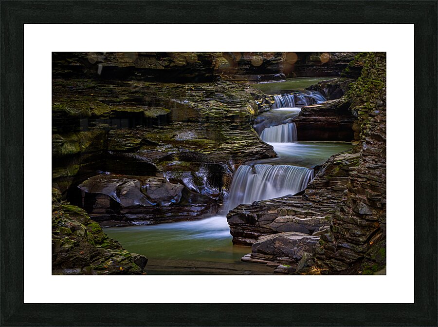 Watkins Glen pools Picture Frame print