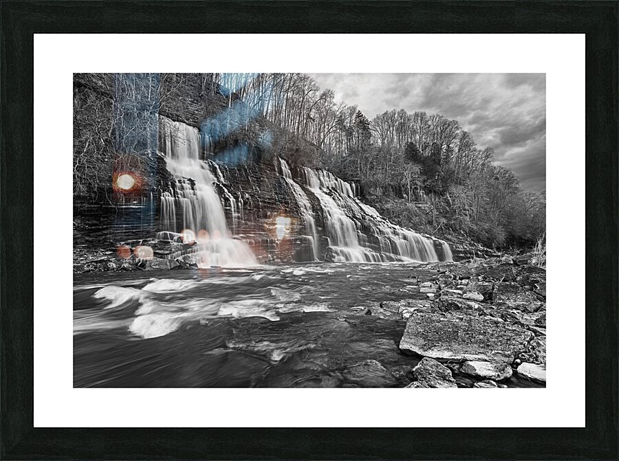 Winter at Twin Falls Picture Frame print