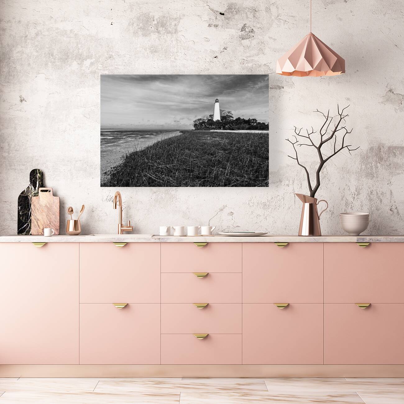 Low Tide at St. Marks Lighthouse Reproduction