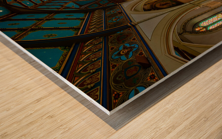 St. John Baptist Catholic Church of Plattsburgh New Yrk Wood print