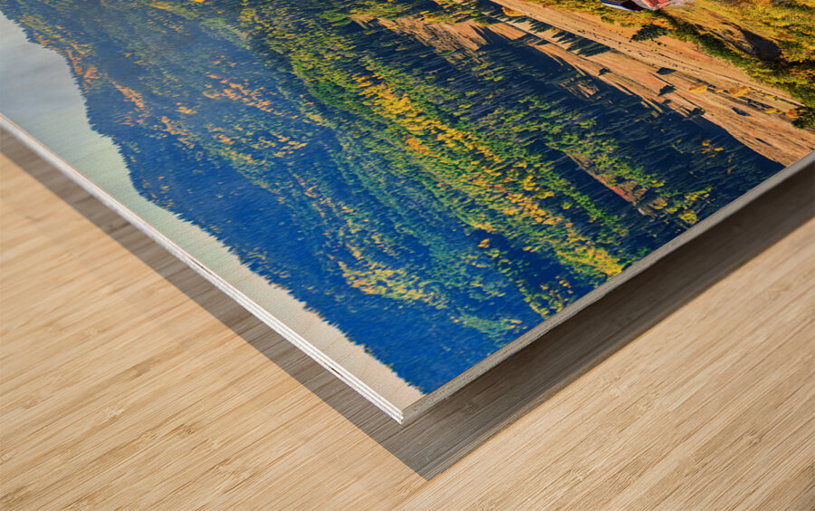 Rounding the Bend Wood print