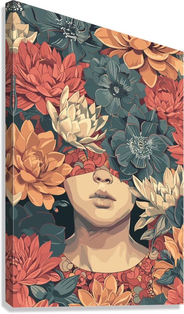 The Succulent Lady Canvas Print