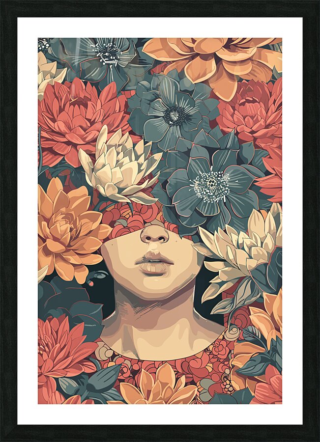 The Succulent Lady Picture Frame print