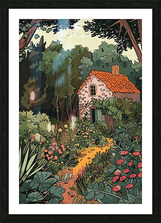 Cottagecore Vibes 01 Picture Frame print