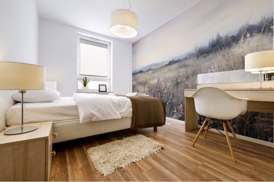 Pinkish Atmosphere Mural print
