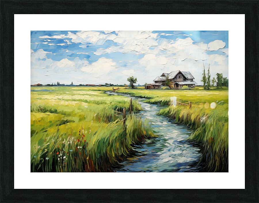Riverfront Harmony Picture Frame print