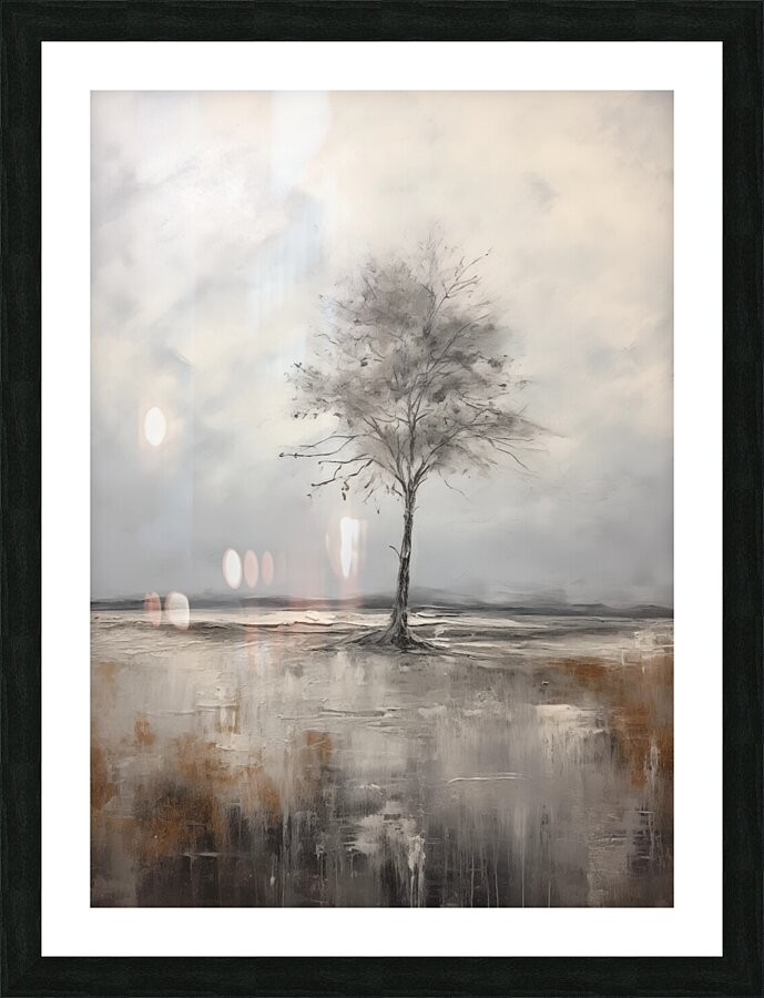 Lone Tree Picture Frame print