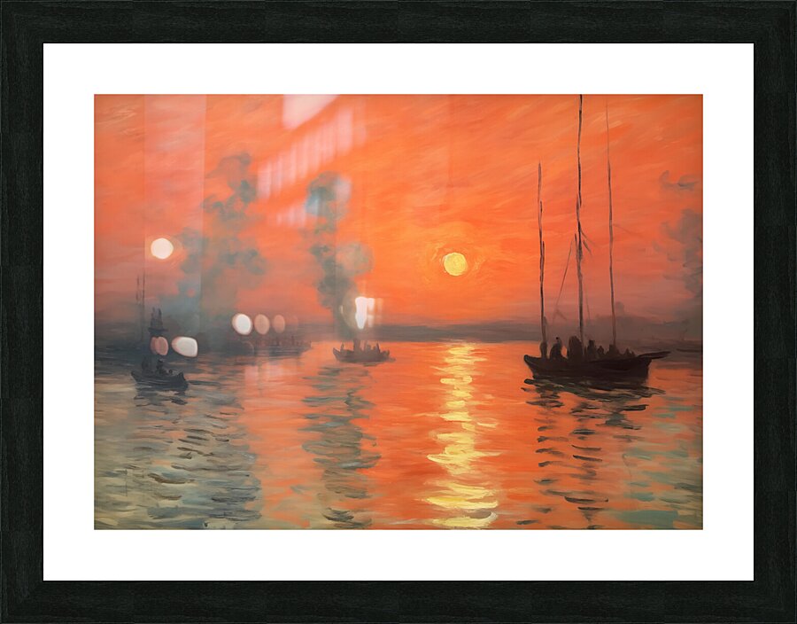 Scarlet Sea Picture Frame print