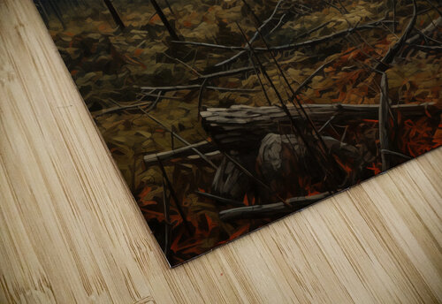 Forest and Sun Down View In Art Nest puzzle