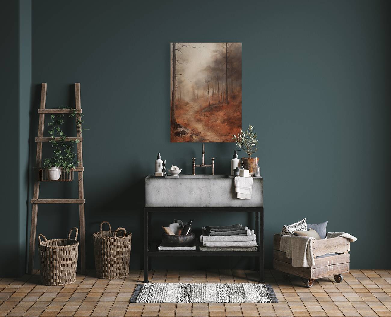 Golden Forest Floor Reproduction