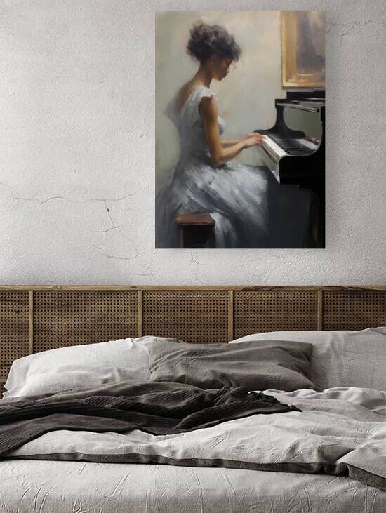 Woman at the Piano by In Art Nest