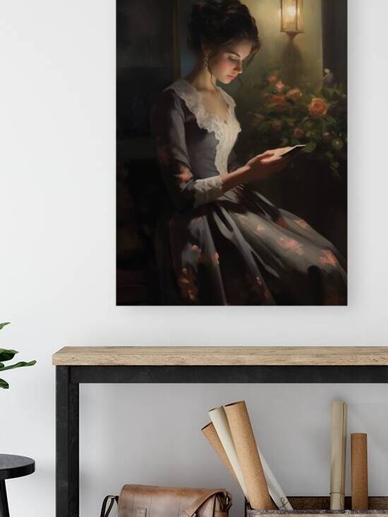 Lady in Conversation by In Art Nest