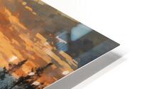Forest and Sun Down View HD Metal print