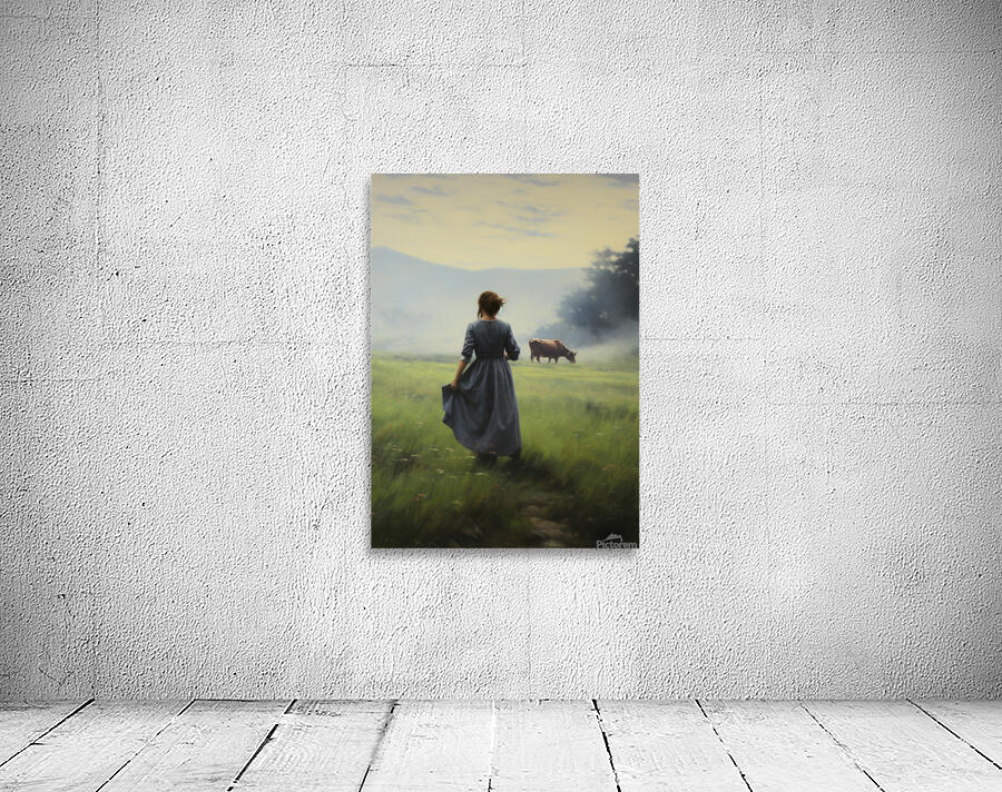 Lady in Meadow Wall Preview