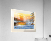 Snowy Sunset Acrylic Print