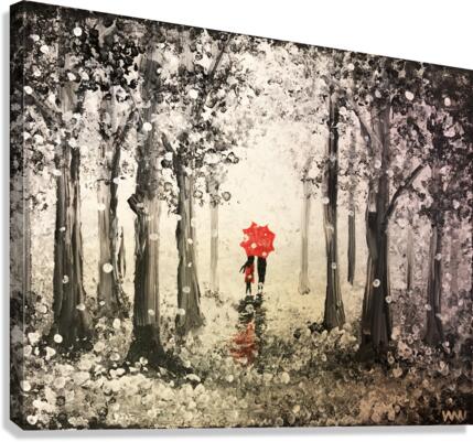Trees in the Snow Canvas Print