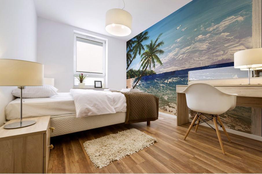 Lifes a Beach Mural print