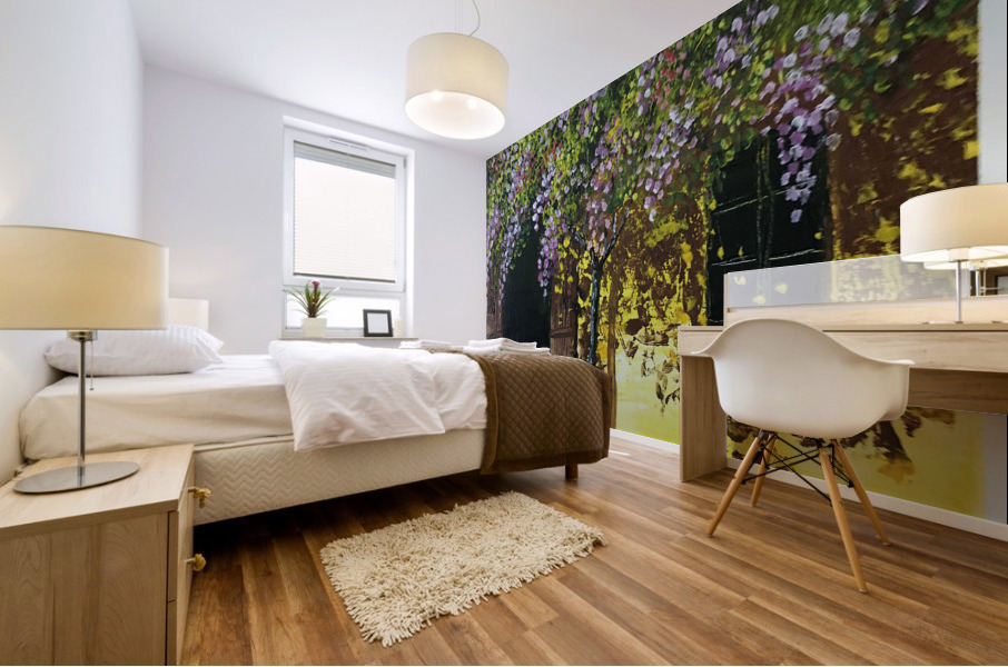 Wisteria Vines Mural print
