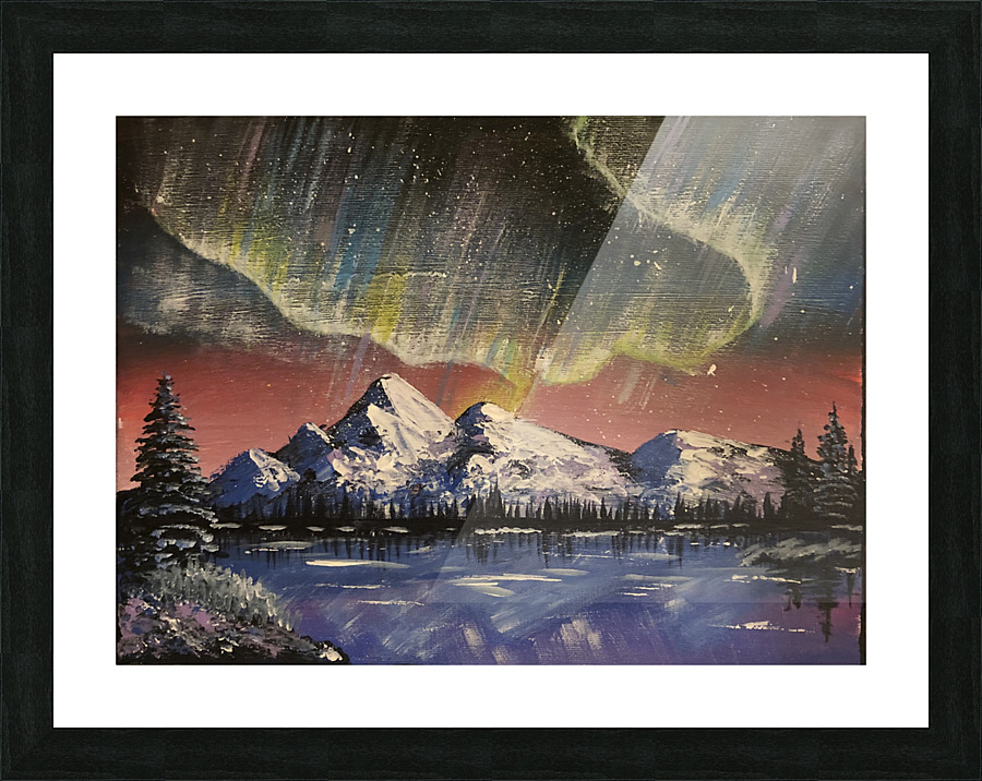Northern Lights Picture Frame print