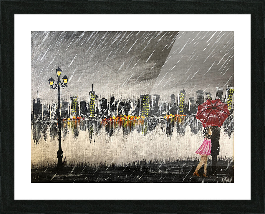 Raining in the City Picture Frame print