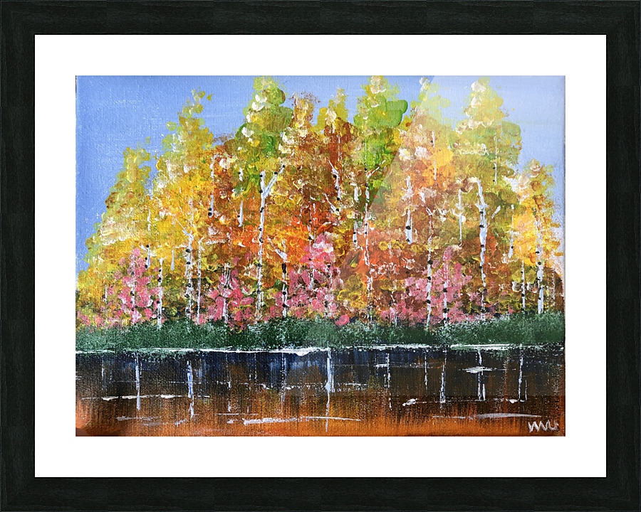 Birch Trees in Fall Picture Frame print